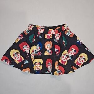 AMAZING LADY PRINT * CIRCLE SKIRT * SIZE 4